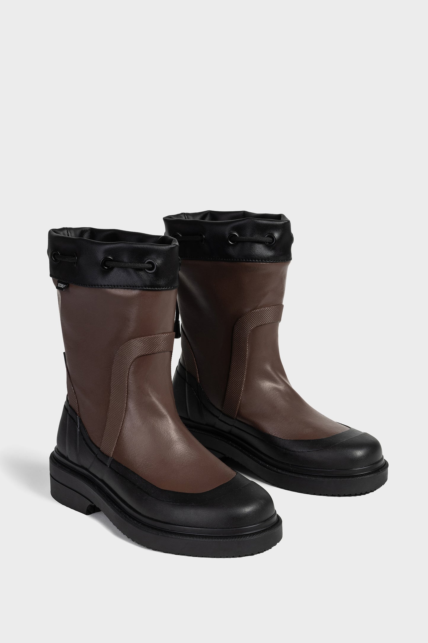 BROWN ANA MARIA LOW WELLINGTON BOOTS