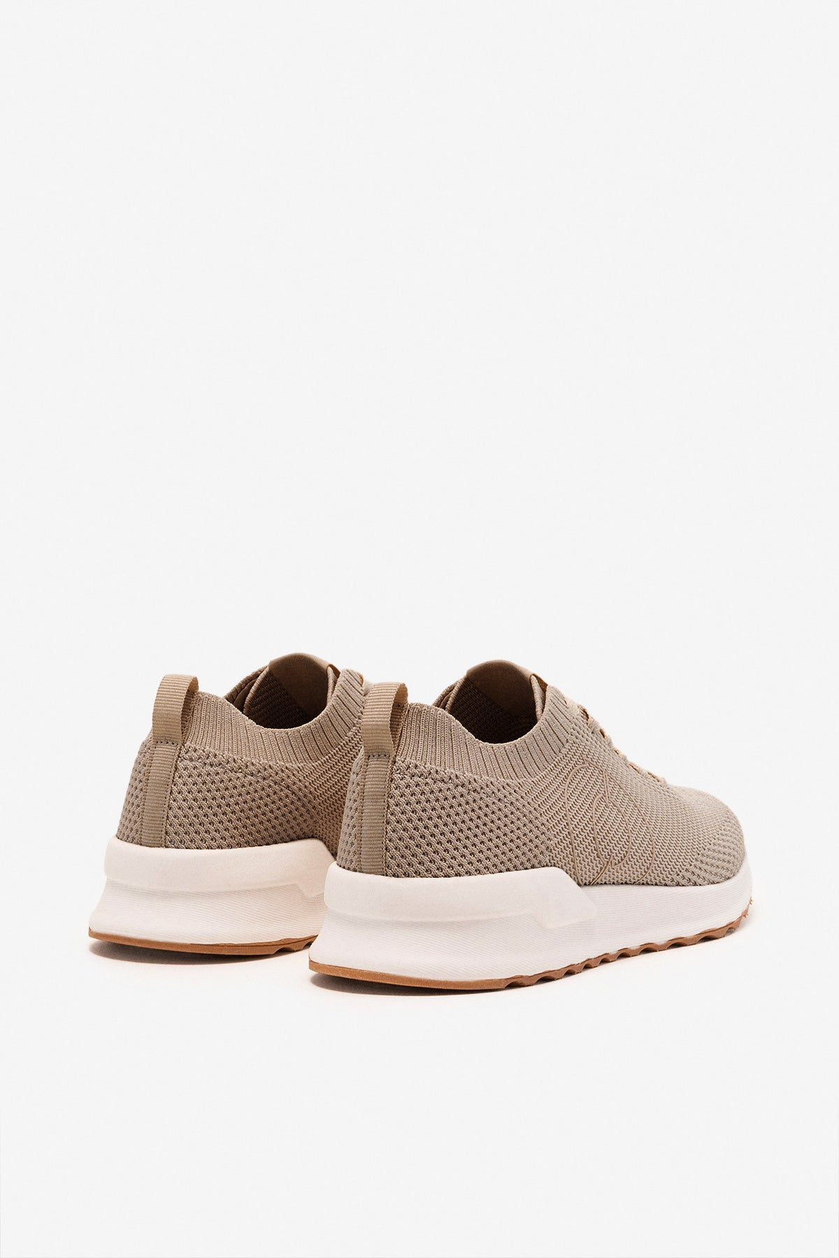 BROWN CONDE KNITTED TRAINERS