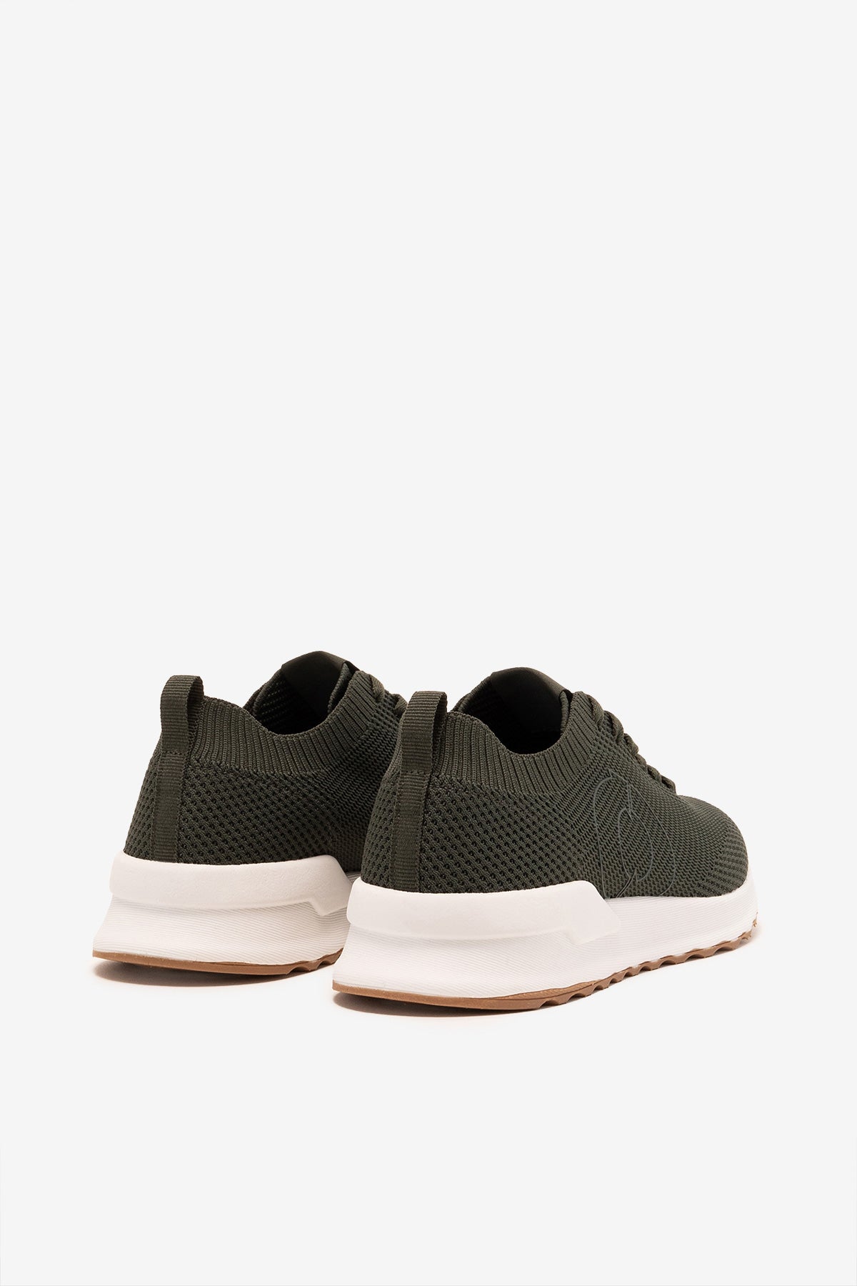 GREEN CONDE KNITTED TRAINERS