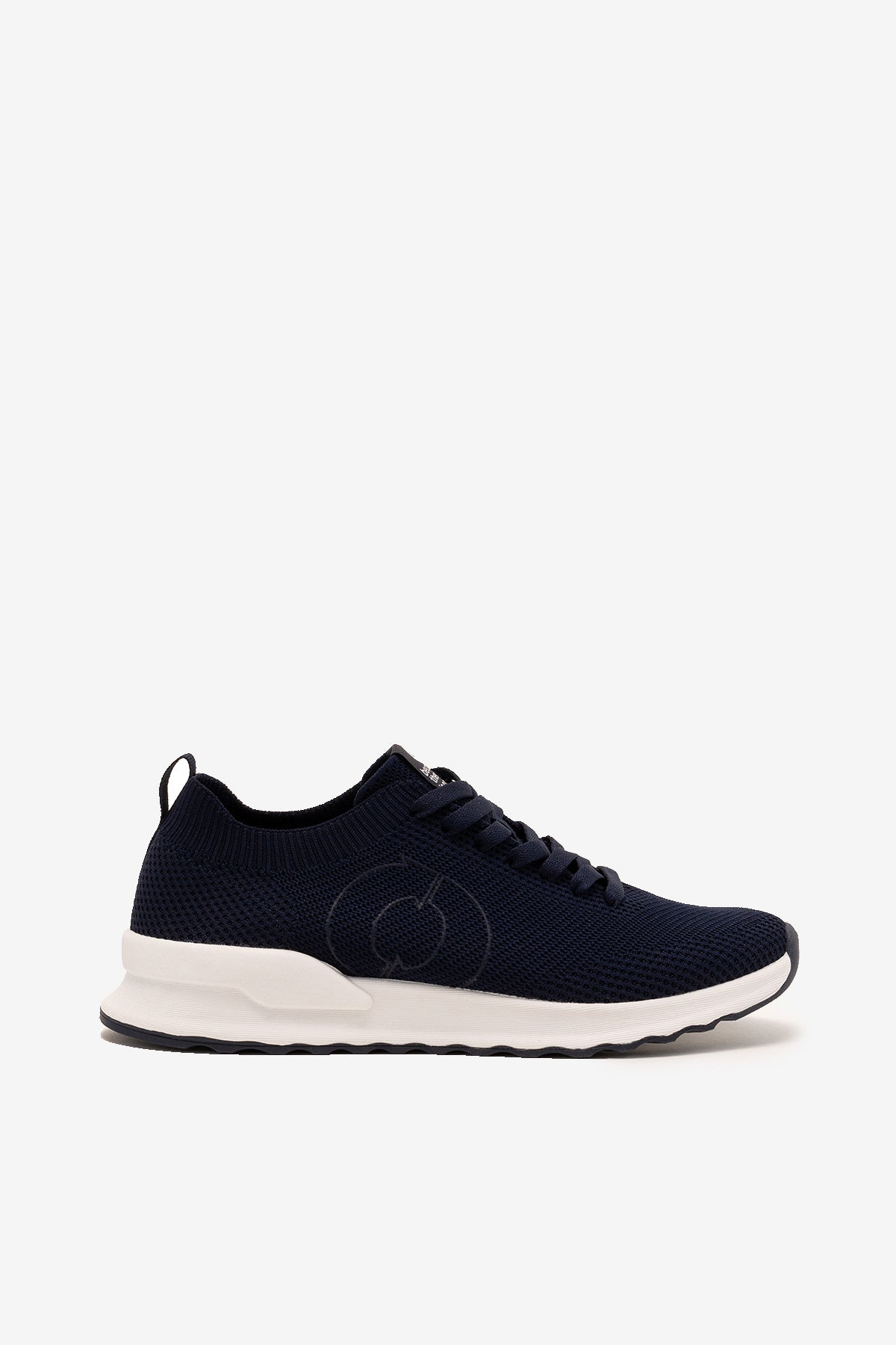 NAVY CONDE KNITTED TRAINERS 