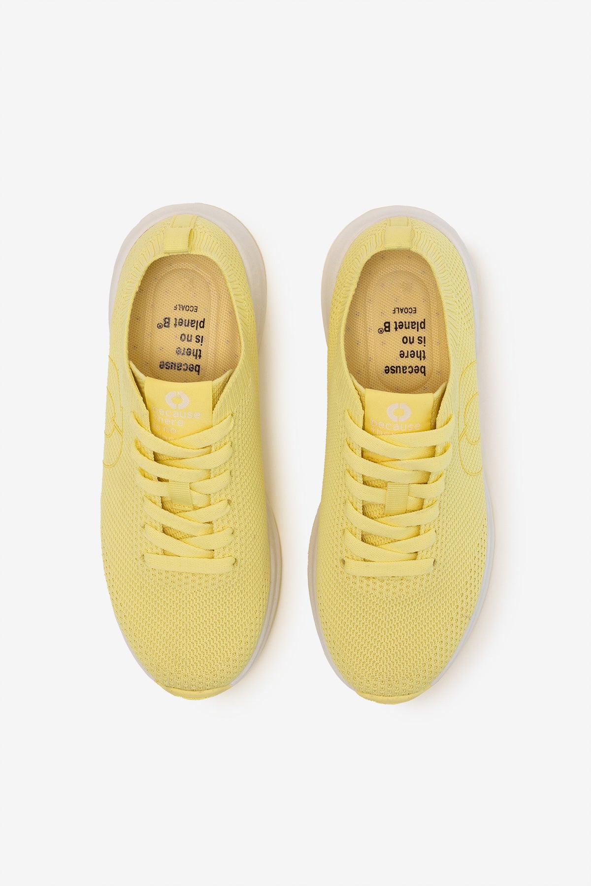 YELLOW CONDE KNITTED TRAINERS