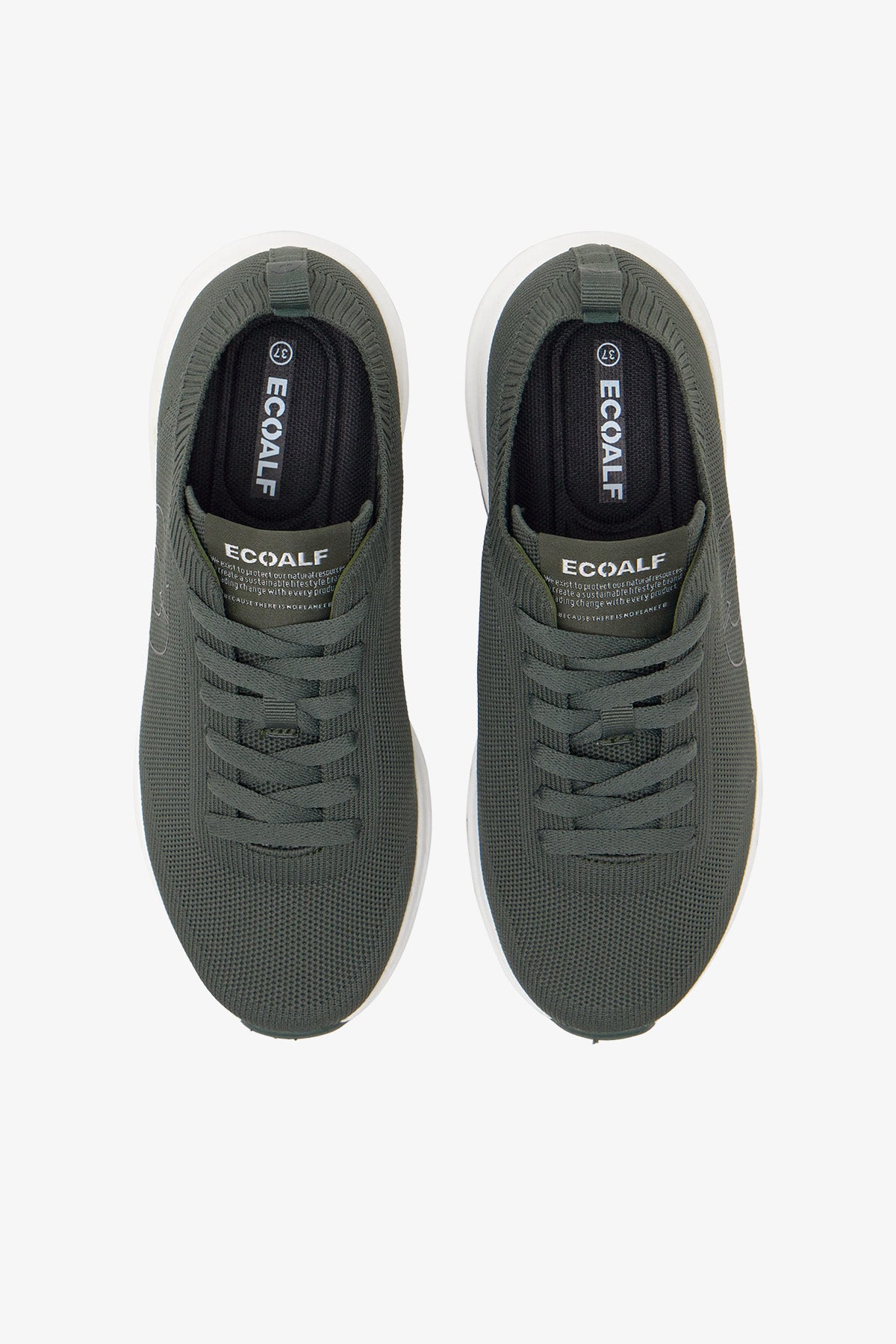 KHAKI KNITTED CONDE KNIT TRAINERS