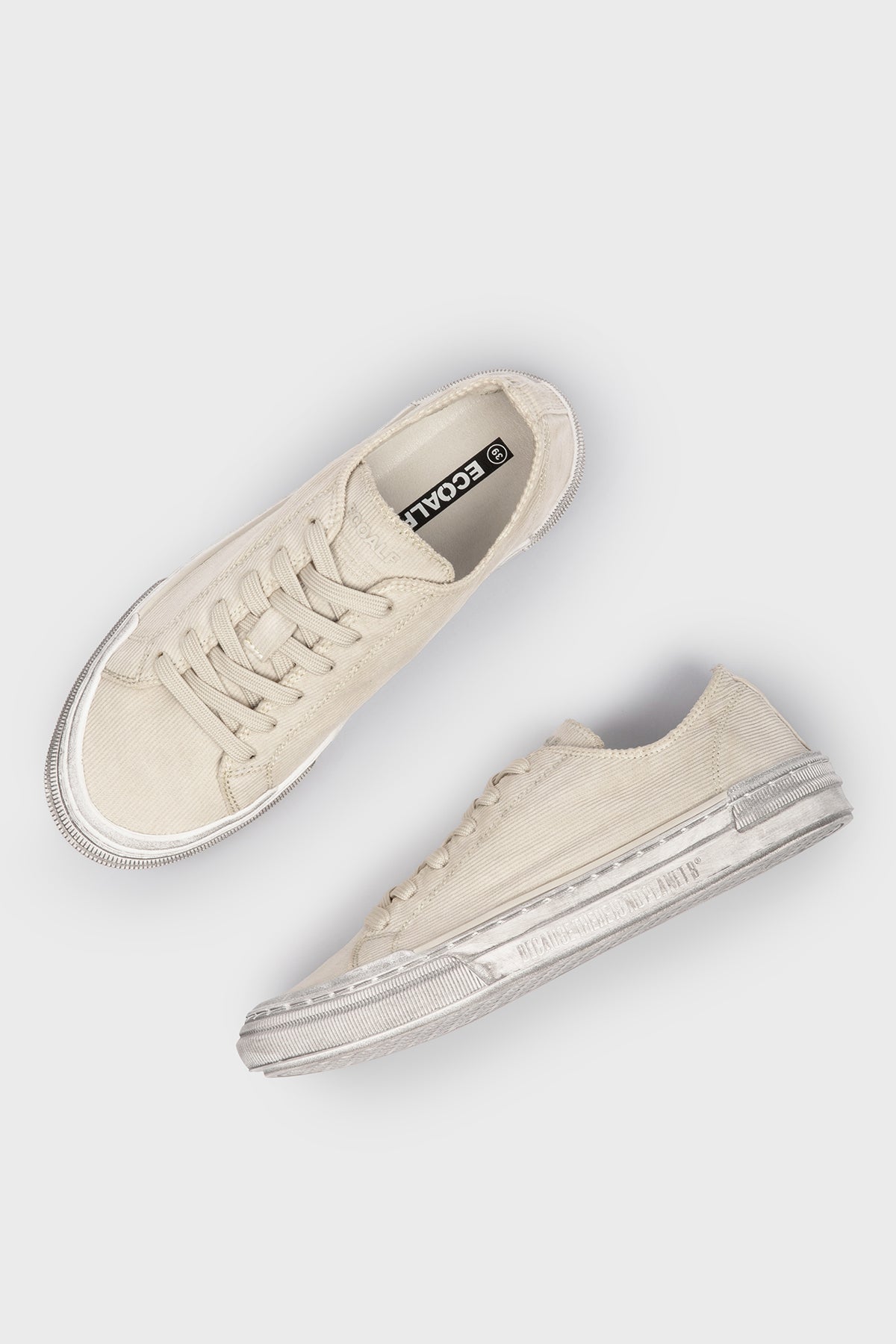 BEIGE CORDUROY STRENK TRAINERS