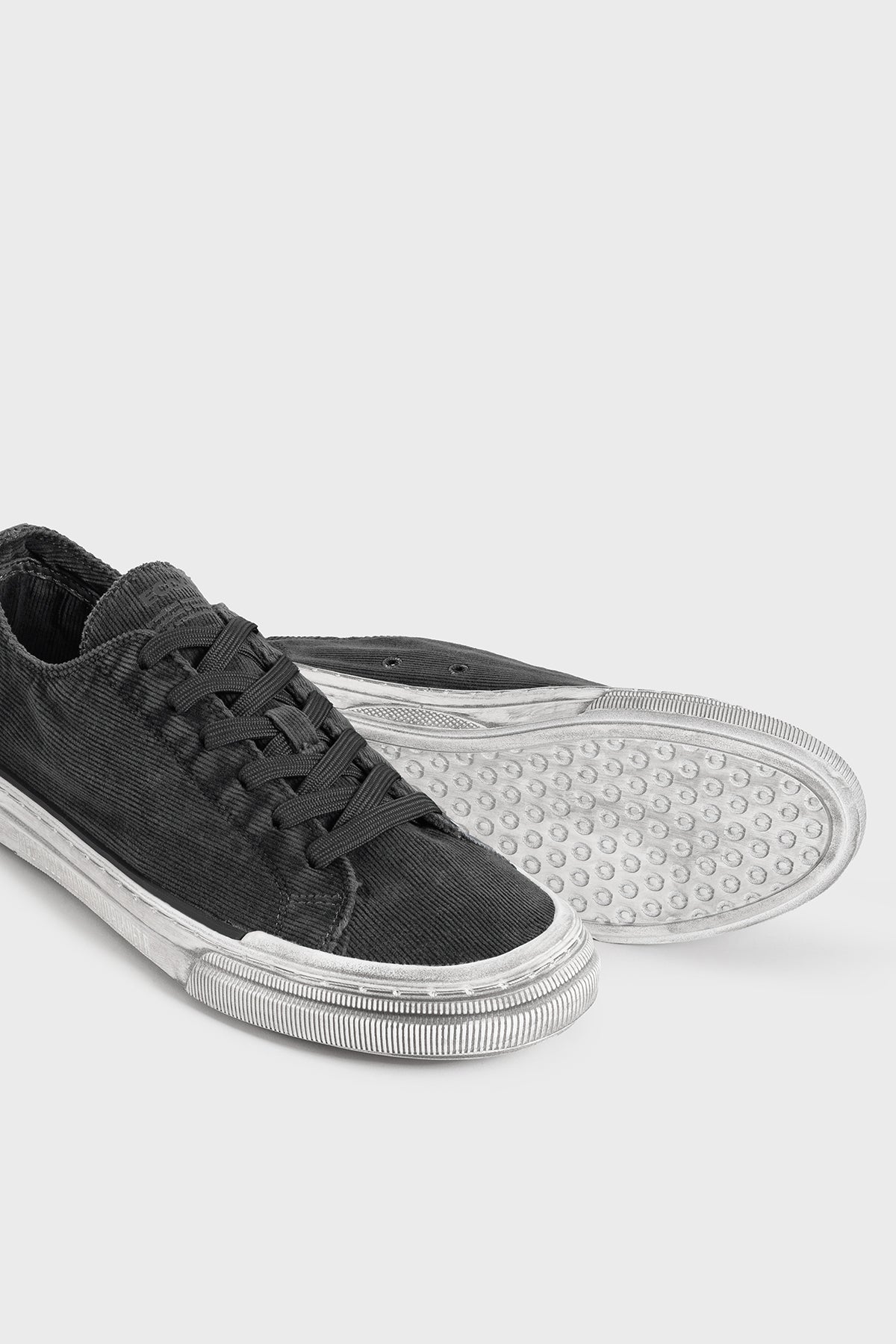 BASKETS STRENK CORDUROY GRIS FONCÉ