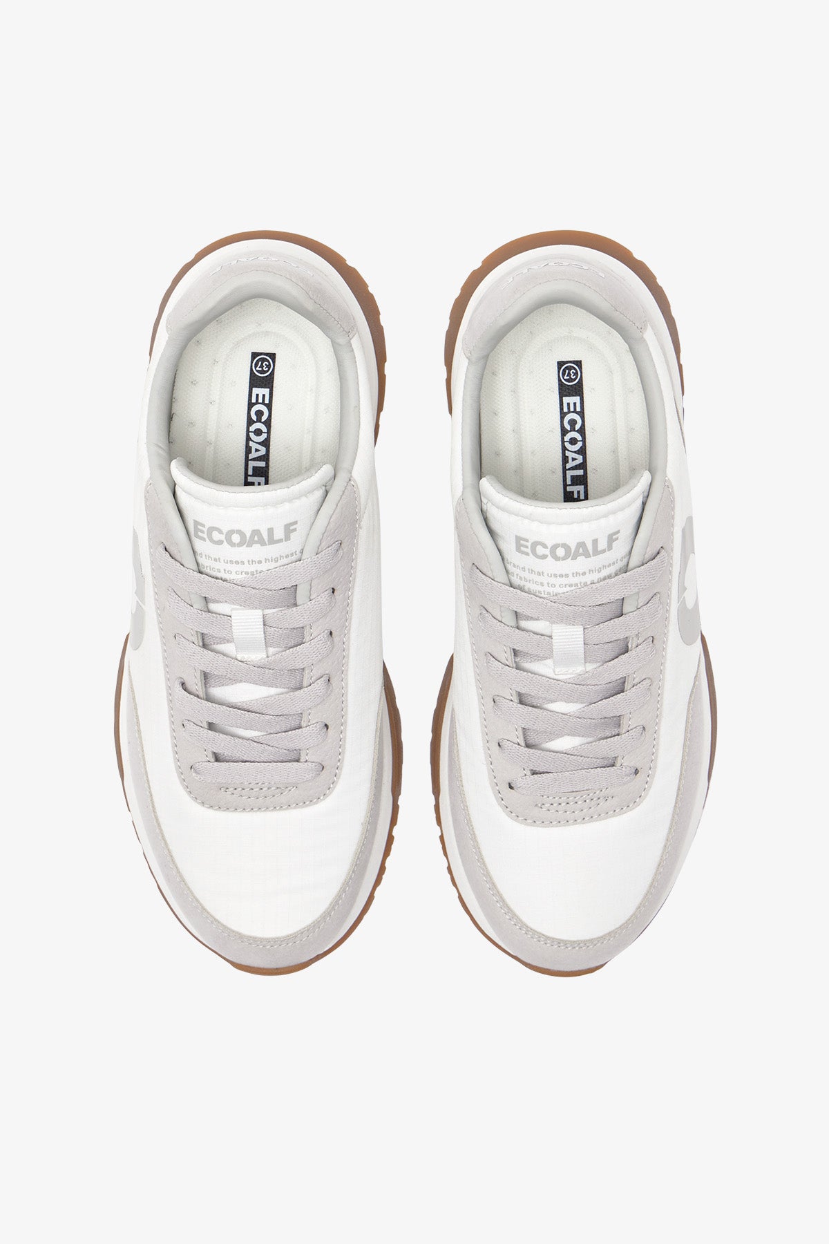 WHITE AND GREY VENTURA TRAINERS