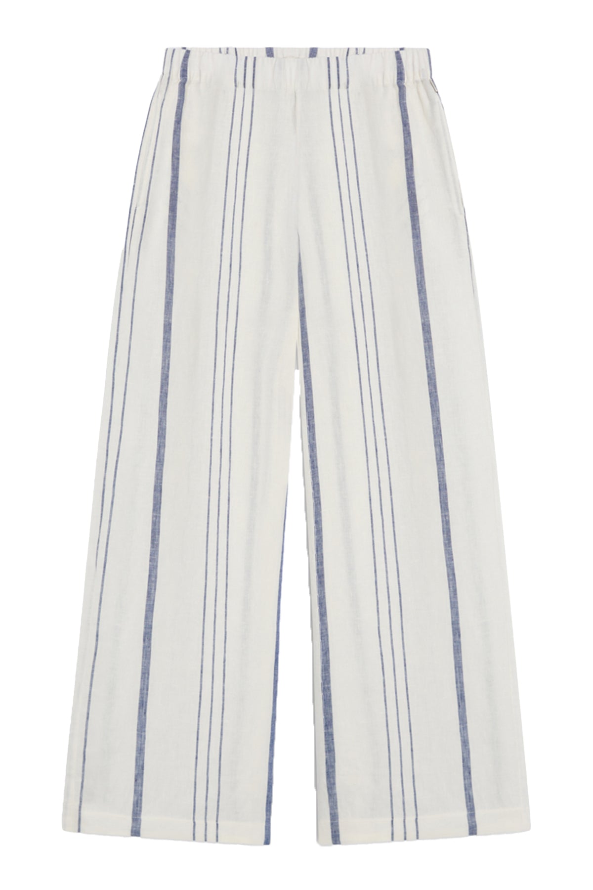 MOSSI STRIPED TROUSERS WHITE