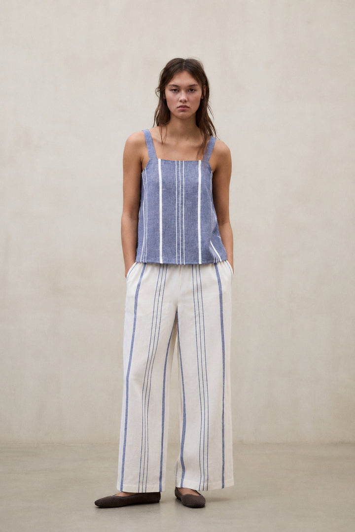 CHEMISE RAYÉE ARIA BLEU