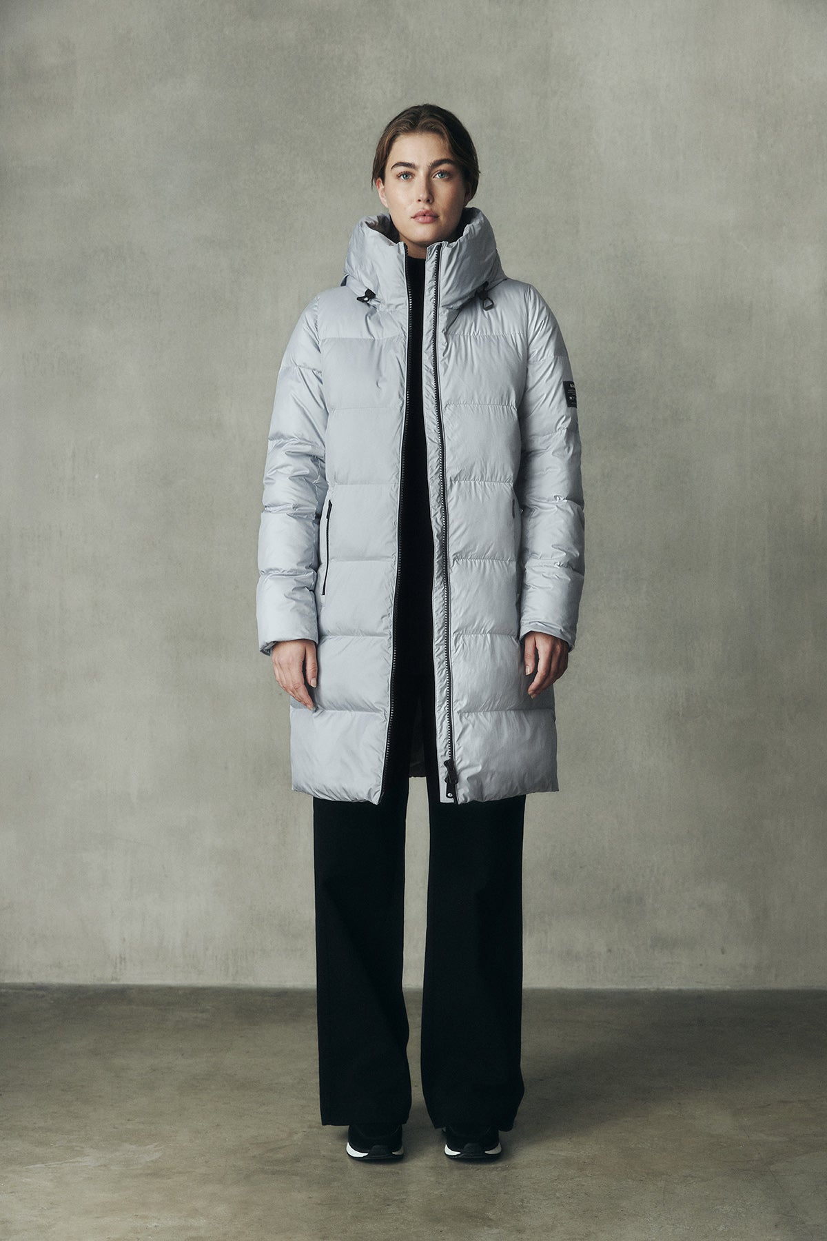 BLUISH GREY MANLIE COAT
