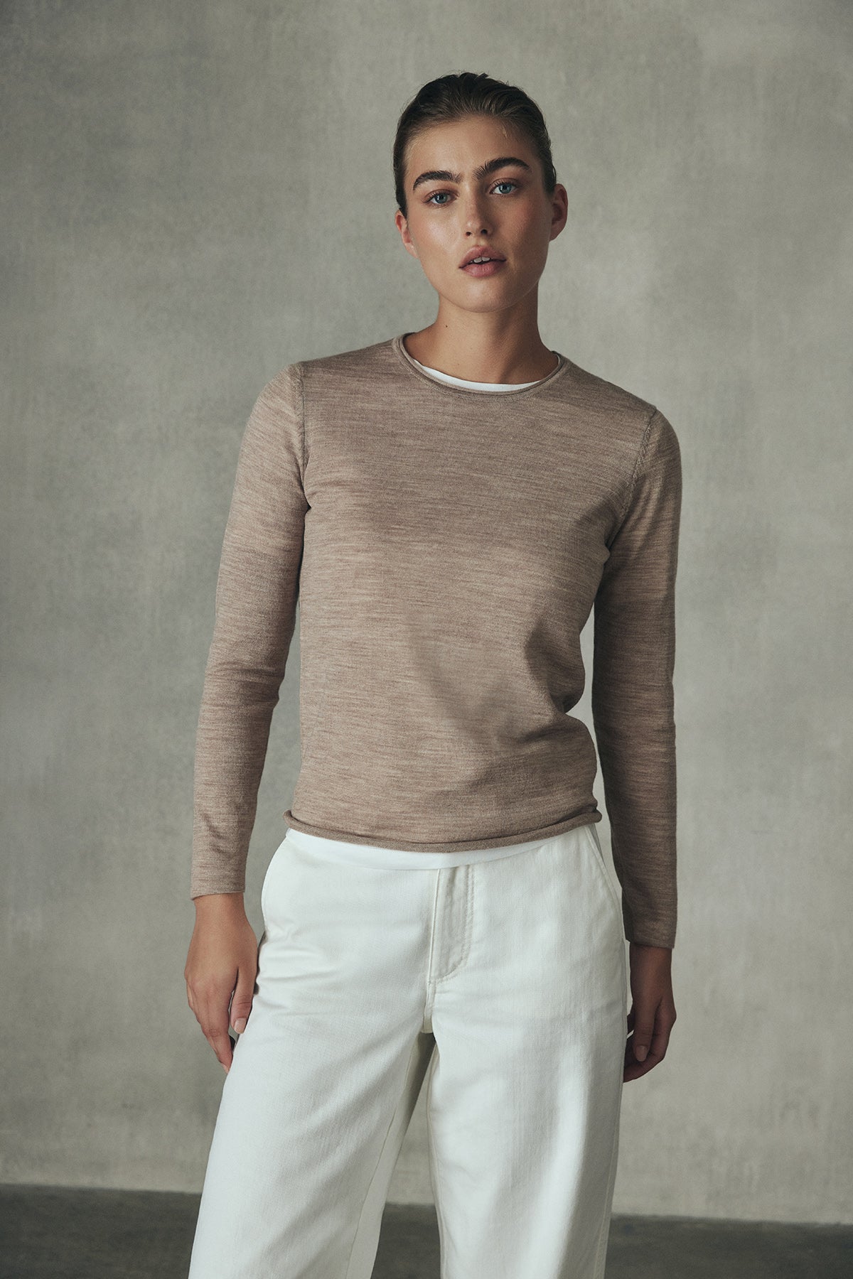 BEIGE MILO SWEATER