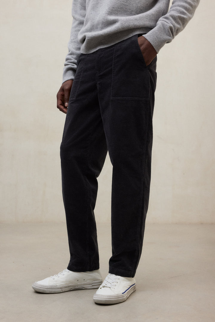 DARK GREY NALON TROUSERS
