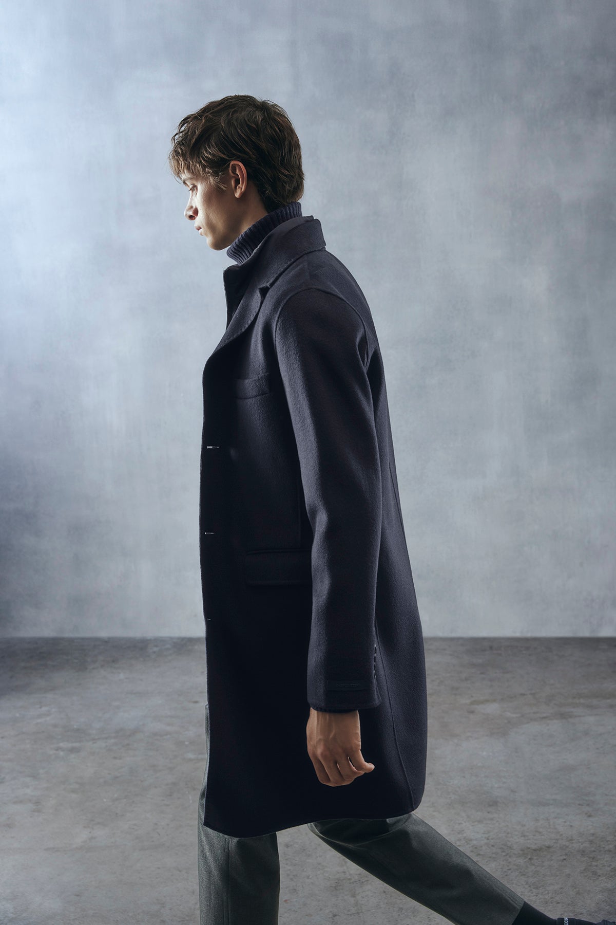 MANTEAU AVEC GILET REMO BLEU MARINE