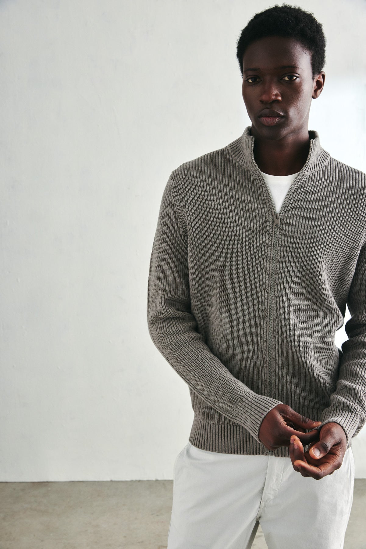 TAUPE MERTO KNITTED SWEATER