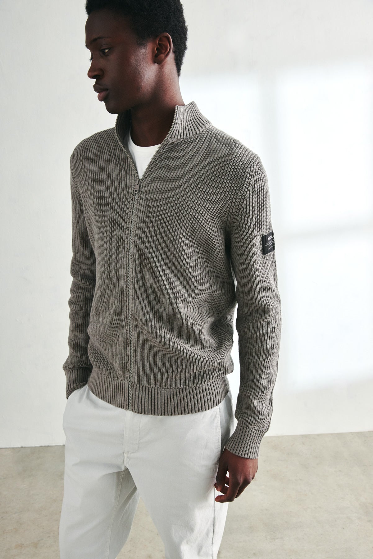 TAUPE MERTO KNITTED SWEATER