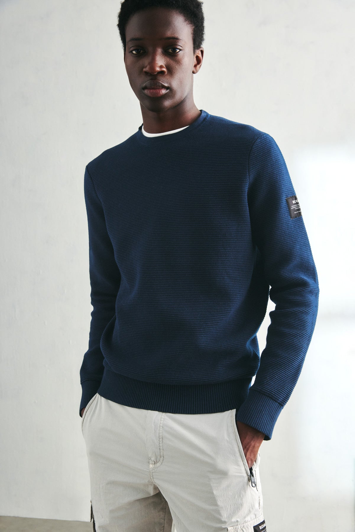 NAVY BLUE OTTO KNITTED SWEATER