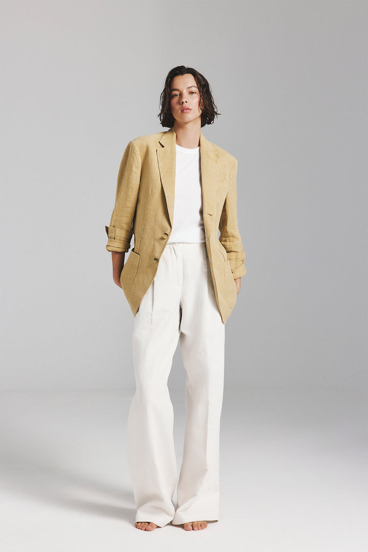 LAPO BLAZER IN BROWN HEMP