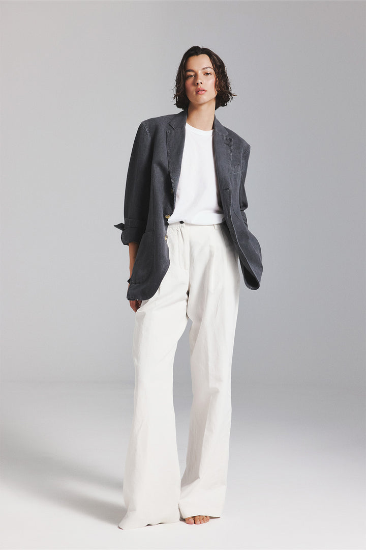 LAPO BLAZER IN DARK GREY HEMP