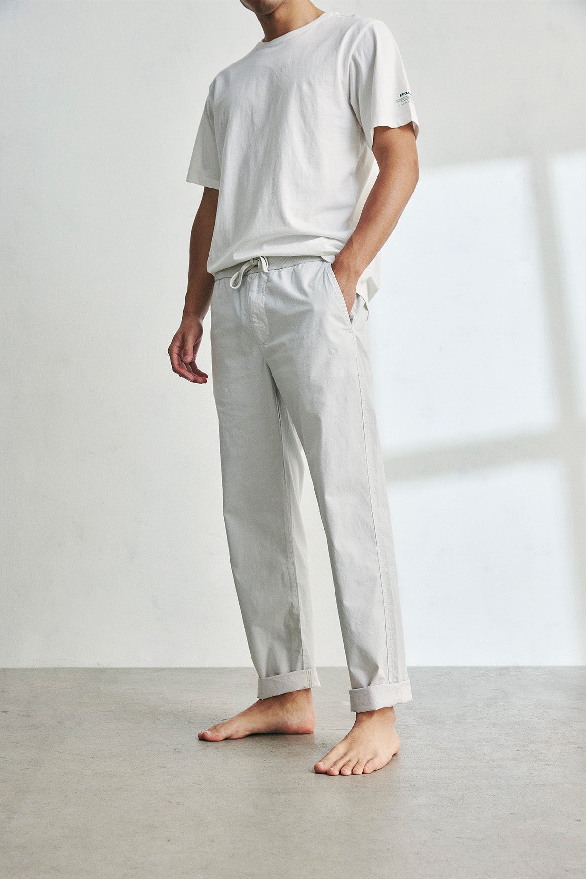 WHITE ISNA TROUSERS