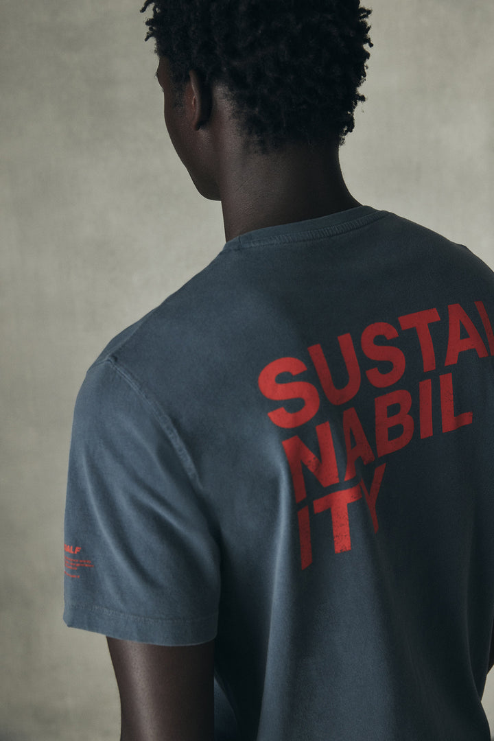 T-SHIRT SUSTANO BLAU