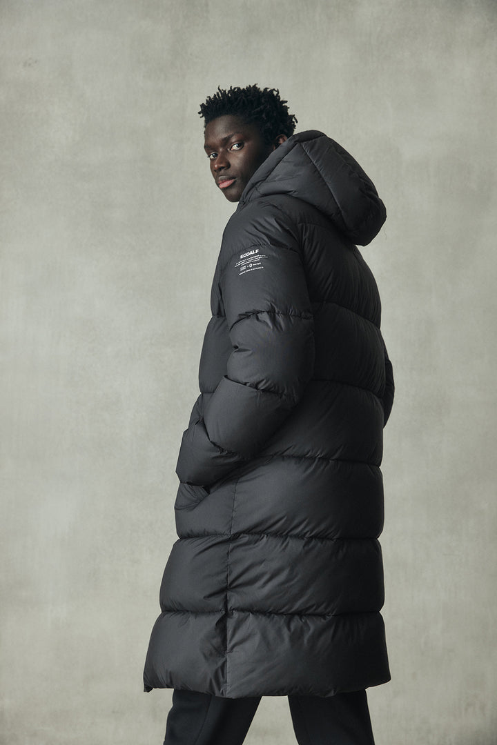 ABRIGO VELAN GRIS OSCURO