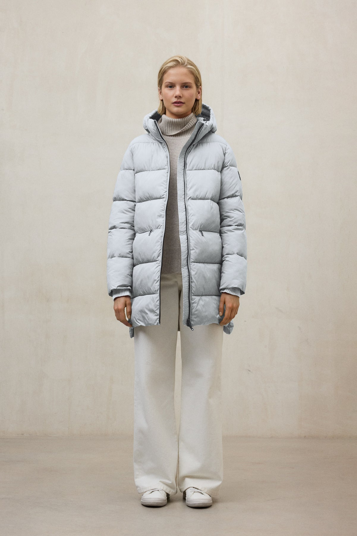 LIGHT GREY MARANGU COAT 