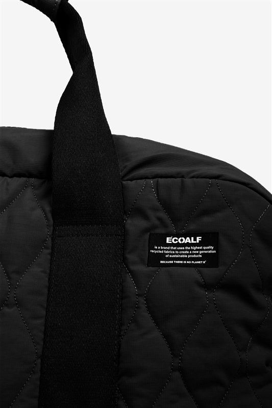 BLACK FLOCK DUFFLE BAG