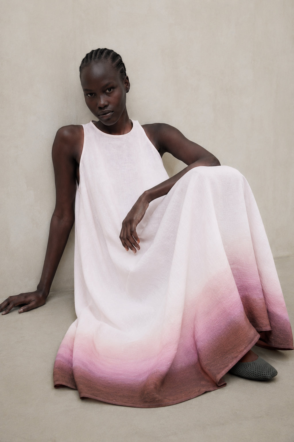UKARA PRINTED DRESS PINK